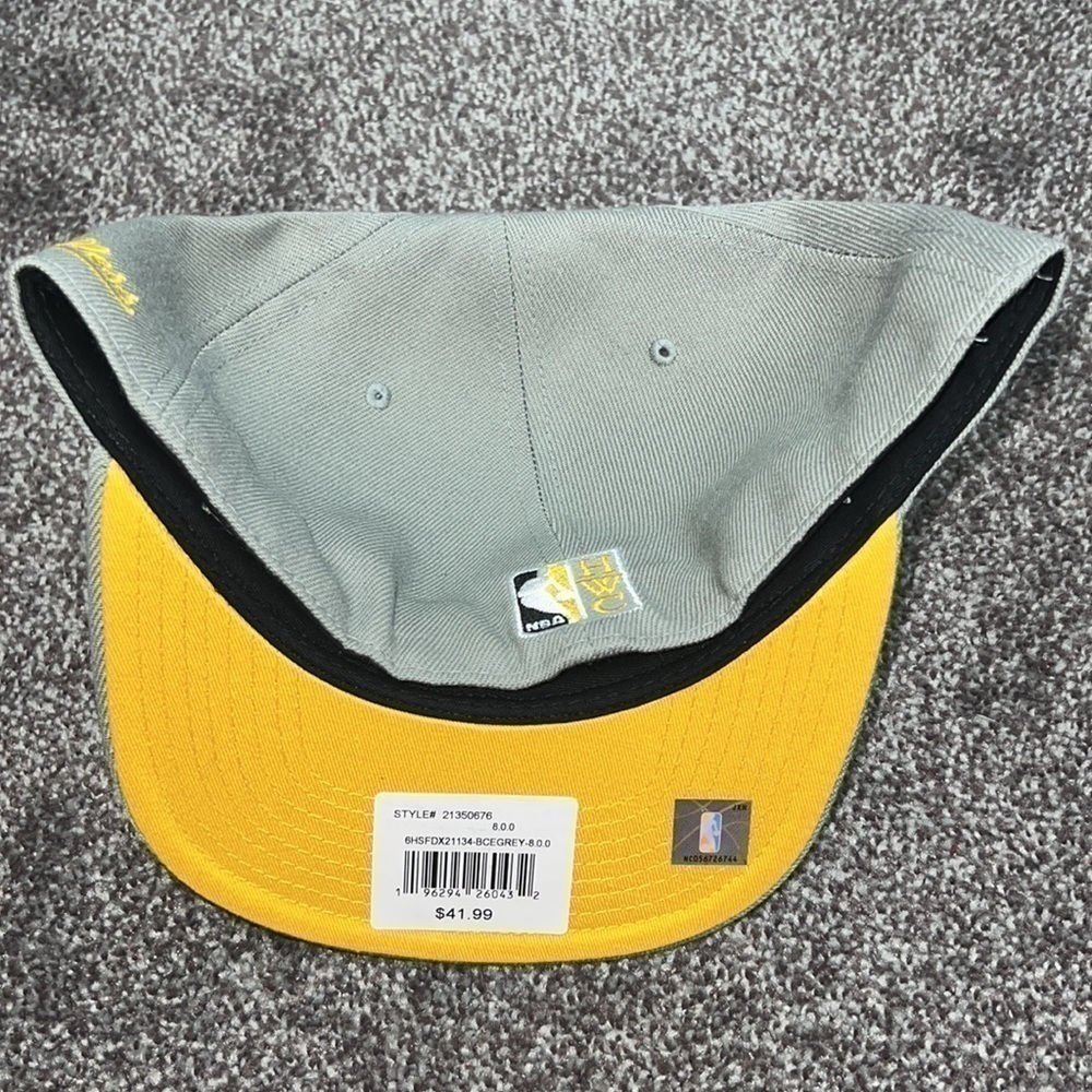 Boston Celtics 1986 NBA Finals Champions Mitchell & Ness Dynasty Fitted Sz 8 - Picture 3 of 4